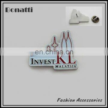 custom enamel metal label for souvenir