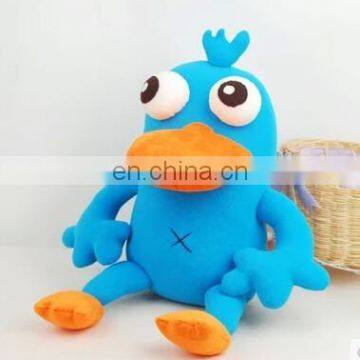 Factory customize cartoon blue platypus stuffed toys