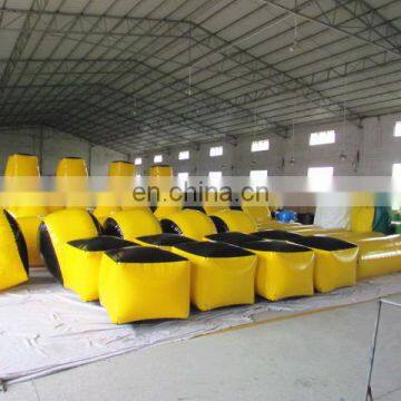 TOP Inflatable Cheap Yellow Black Inflatable Paintball Obstacle photo-2