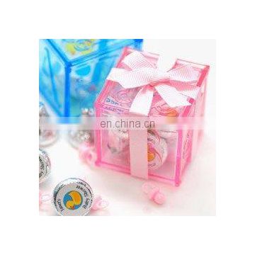 Plastic Baby Block Favor Boxes