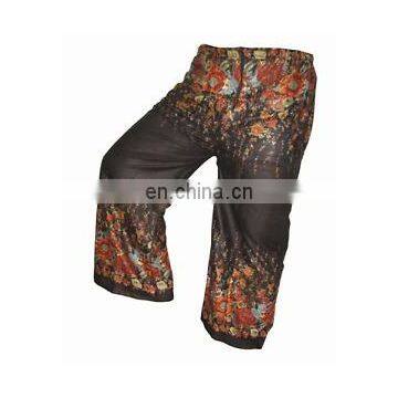 Indian Rayon Fabric Modern Floral Prints Palazzo Harem Pants Women Trousers Yoga Bonhomie Boho hippie gypsy Palazzo wholesale