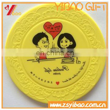 Customized pvc rubber cartoon silicone placemats