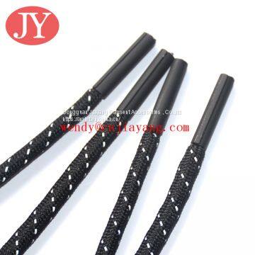 Plastic Aglet Within Custom Logo Round Polyester Cord photo-5