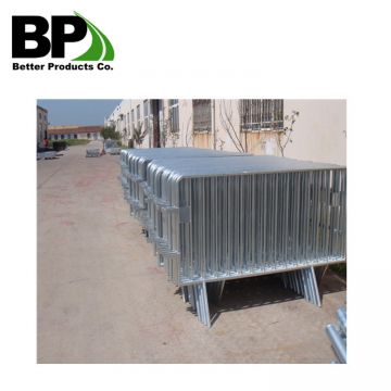 Galvanized steel pedestrian barrier gate