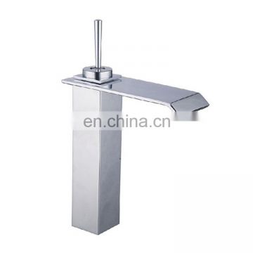 Modern style brass body waterfall basin faucet & waterfall mixer faucet