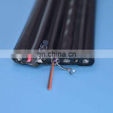 Special pvc flat elevator travel cable with armored optic fiber cable