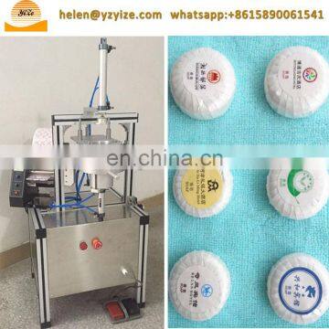 Professional Semi Automatic Hotel Pleat Soap Wrapping Machine Manual Soap Pleat Packing Machine