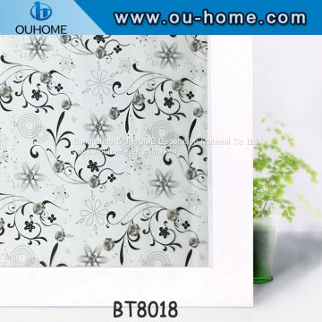 BT8018 Eco-friendly  self adhesive glass pvc film tinting frosted film