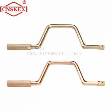 Non-spark fast rotating crank 1/2 Inch*450mm aluminum bronze