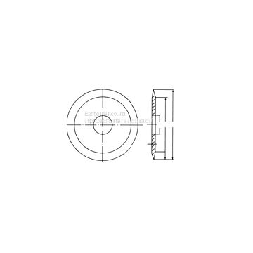 Core cut blade used in paper industry