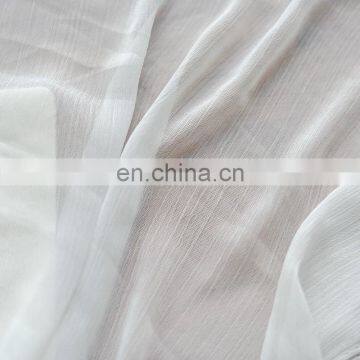 High Quality Plain Crepe Polyester Crinkle Chiffon Fabric Garment Fabricfor Dress
