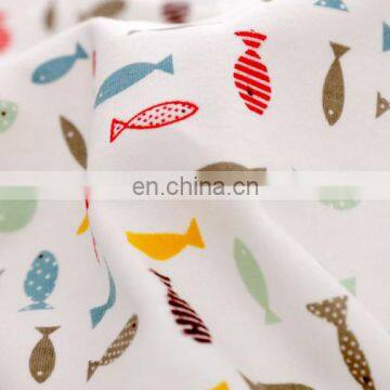 Ultrasoft Printed Cotton Double Jersey Fabric for Garment