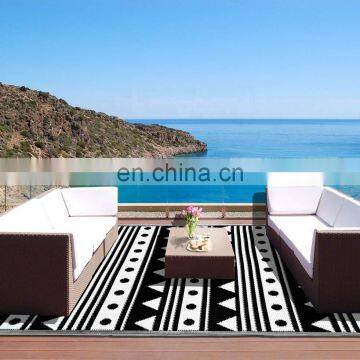 120x180 Eco-friendly Outdoor Rug Woven From Straws Make of Premium Recycled Plastic Cheap pp Beach Mat photo-3