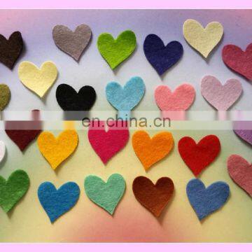 Curved Hearts Made From Red Felt, Mixed Size Packs, Valentine Craft Supply photo-3