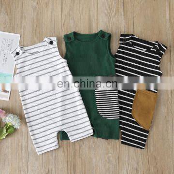 2020 Summer Boys Clothing Newborn Romper Baby Climbing Knitted Clothes Brands Baby Girl Romper Infant Ribbed Costumes Pajamas