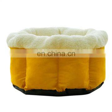 Soft Plush Dog Bed Luxury Round Rest Couch Warm Pet Sleeping Bed photo-2