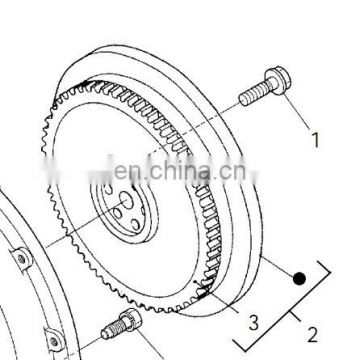 15321-2516-3 bolt flywheel for v2003 engine spare parts