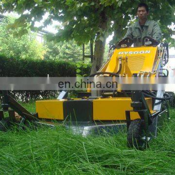 Farm machinery grass cutting machine, mini skid loader with lawn mower