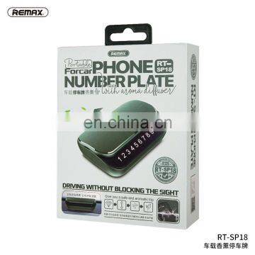 Remax 2020 Hot Seller Privacy Protection Temporary Parking Number Plate With Car Fragrance photo-6