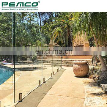 Indoor 304 316 Swimming Pool Casting Square Glass Fence Stainless Steel Railing Glass Spigot photo-3