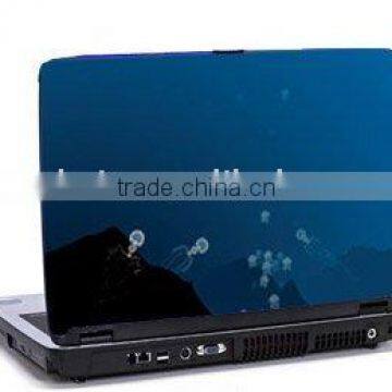 blue colour laptop decal