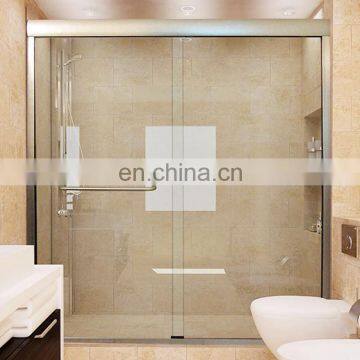 Stainless steal shower enclosure or room aluminum frame shower glass