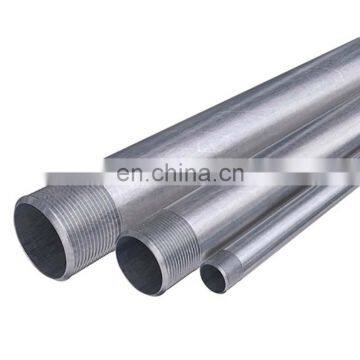 Hot Dip Galvanized Round Steel Pipe / GI Pipe Pre Galvanized Steel Pipe Galvanized Tube For Construction