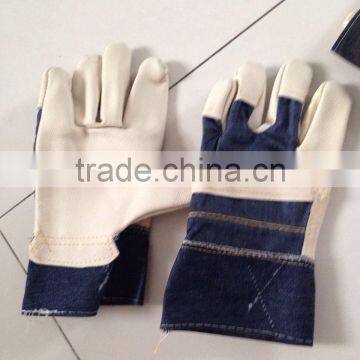 mens cheap leather gloves/full palm leather gloves/fake leather gloves for sale