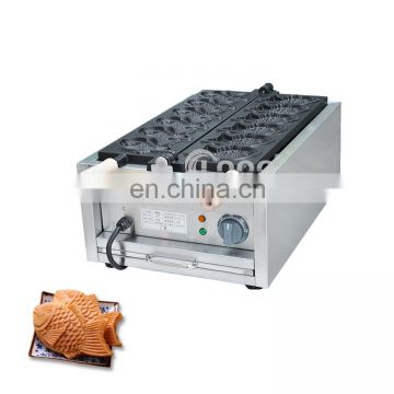 Kitchen Equipment Commercial Taiyaki Ice Cream Cone Making Machine Non-Stick Taiyaki Fish Waffle Maker Mini Taiyaki Machine