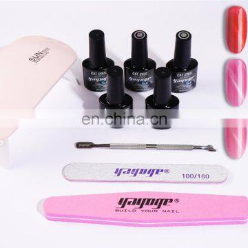 2020 newest product nails art beauty uv gel nail polish set colors with starter nail art tools kit