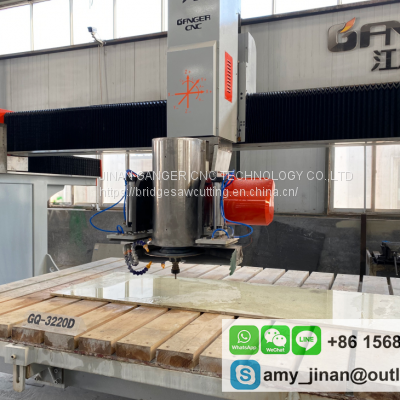 5 Axis Cnc Bridge Saw Polishing Milling Bridge Saw Cutter Machine GQ-3220D Granite Slab Bridge Saw Stone Machinery photo-5