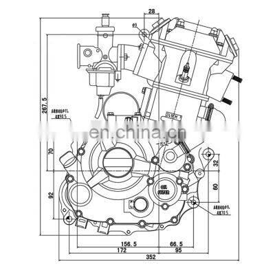 High Quality Motorcycle Engine CBD250CC Water Cooled Built-In Reverse Gear Motorcycle Engine Assembly photo-3