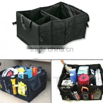 Multipurpose Cargo Trunk Storage Car Console Foldable Black Premium Quality Leakproof Heavy Duty Black Vehicle Organizer-Great F                        
                                                Quality Choice