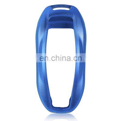 7 Colors Premium Aluminum Metal Car Remote Key Case Shell Cover Cover Fob With Key Chain for Tesla Model S photo-3