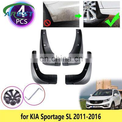 4PCS for KIA Sportage SL 2011 2012 213 2014 2015 2016 New Mudguards Mudflaps Fender Mud Flap Splash Guards Car Rear Accessories