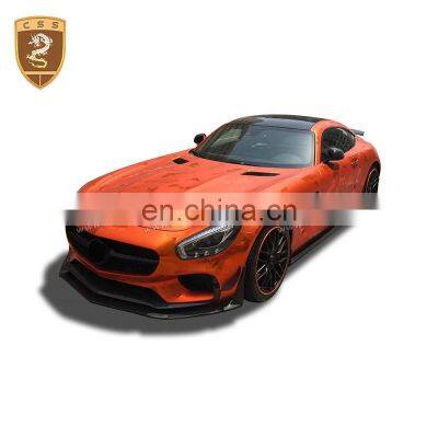 RZ Style Carbon Fiber Bumper Front Lip For Mercede Benz AMG GT Car Lip Front