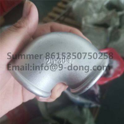 Cast Stainless Steel Fitting Reduce Female Male Thread Elbow