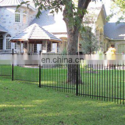 High Quality Outdoor Security Fence Powder Coated Zinc Steel Fence Spear Top Fencing