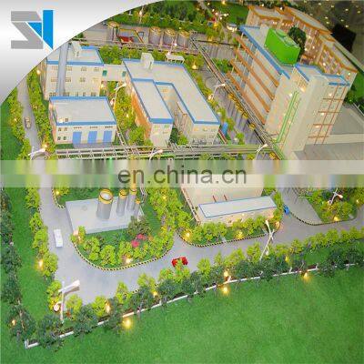 Workshop Miniature Building Model, Industrial Park Architecture House Model,real Estate Developer