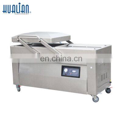 HVC-610S/4C Hualian Industrial Plastic Bag Portable Automatic Double Chamber Food Sealer Vacuum Packing Machine