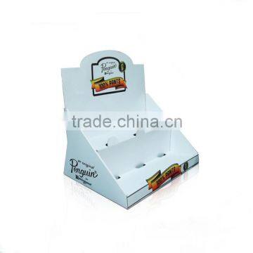 Design and Printing POS Retail Corrugated Flooring Stands for Brochure photo-3