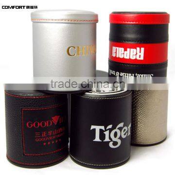 Express New Products Luxury Party Use Leather Dice Cup photo-2
