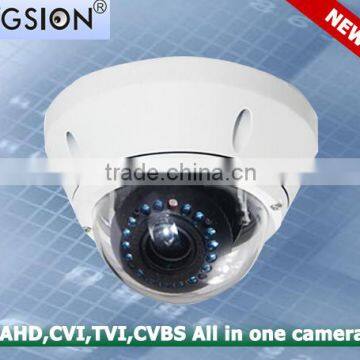 Indoor & Outdoor PAL/NTSC Night vision 720P TVI-AHD-CVI-CVBS All in one Dome Camera