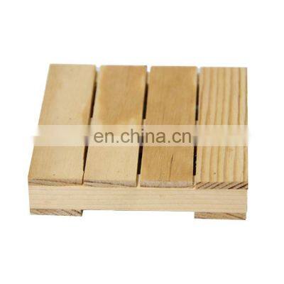 Non-slip Wooden tray coaster Wooden pallet coaster Creative Non-slip Insulation cup mat