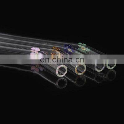 Release Customised Environmental Reusable Transparent Cute Borosilicate Glass Smoothie Straws photo-3
