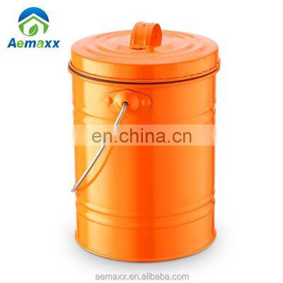 Kitchen Using Compost Bin Garbage Collect Waste Bin 5L Metal Compost Bin With Filter photo-2