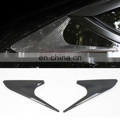 Matte Carbon Fiber Decoration ABS Window Trim For Tesla Model 3 2021