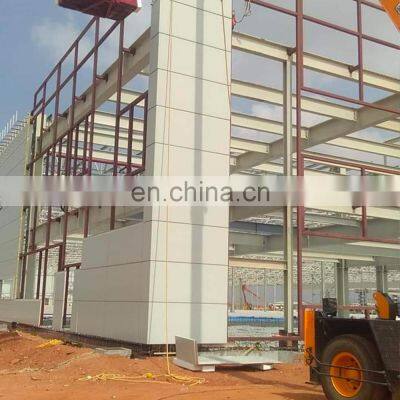 Light Metal Building Construction Gable Frame Prefabricated Industrial Steel Structure Warehouse