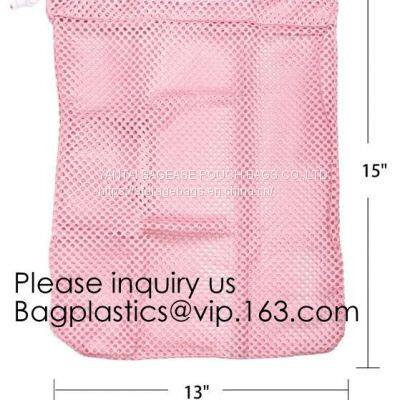 Mesh Laundry Bag Heavy Duty Drawstring Bag, Factories, College, Dorm, Travel Apartment Blouse, Hosiery, Stocking, Underwear Bags photo-5