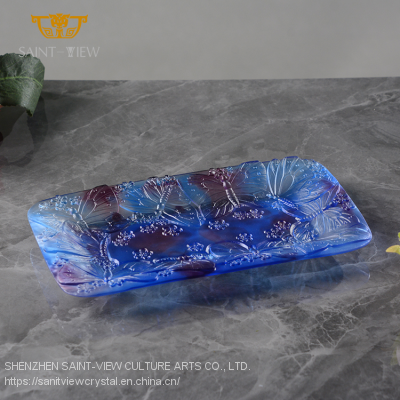 SAINT VIEW 2022 Serving Coffee Shop Trays Rectangle Household Restaurant Dessert Plate Elegant Wholesale photo-5